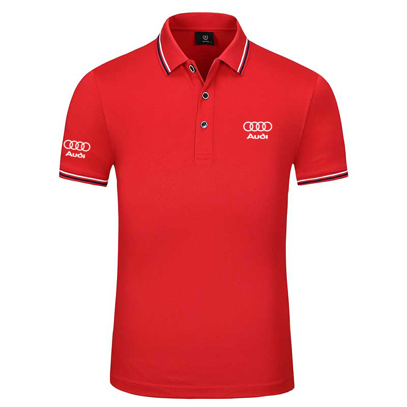 Polo Audi 2022 Manches Courtes en Coton Extensible Piqué Pour Homme